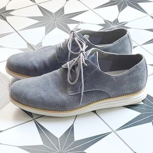 Cole Haan Gray Suede OriginalGrand Oxford Shoes, Men's Size 11. Original Grand.